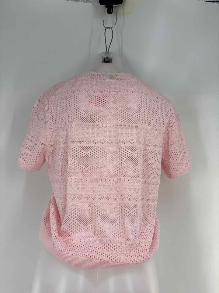 Size L Brooks Brothers Pink Knit Sweater