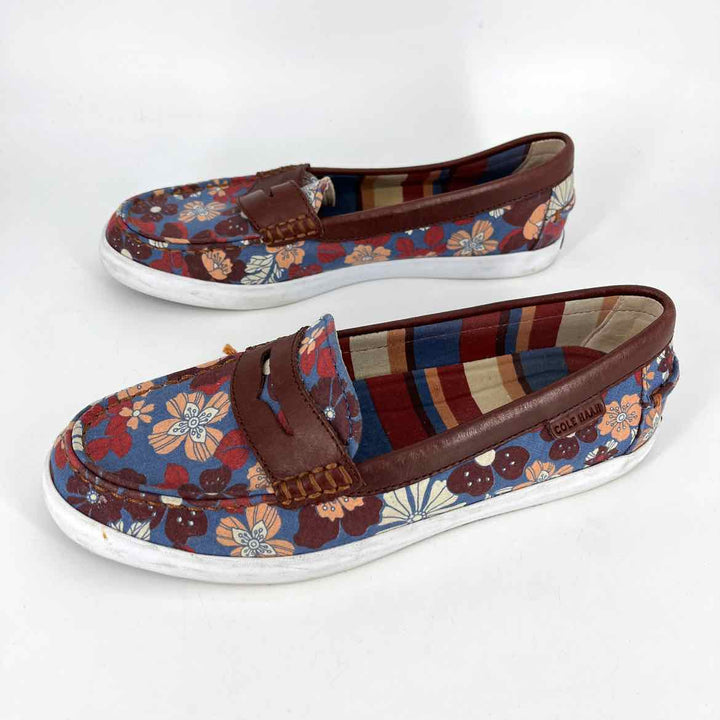 Shoe Size 8 Cole Haan Multi-Color Leather Canvas Loafers
