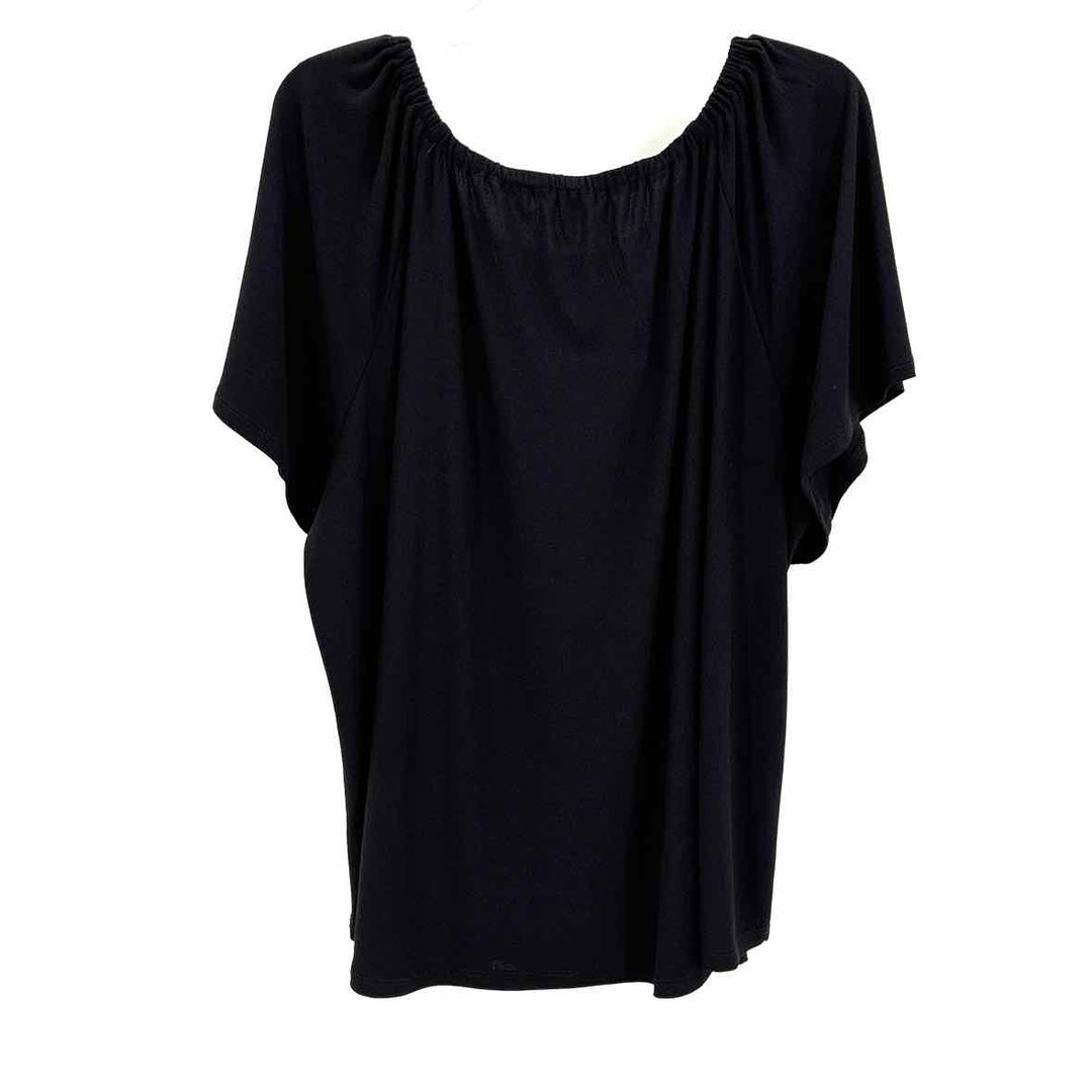 Size 1X Black Knit Shirt