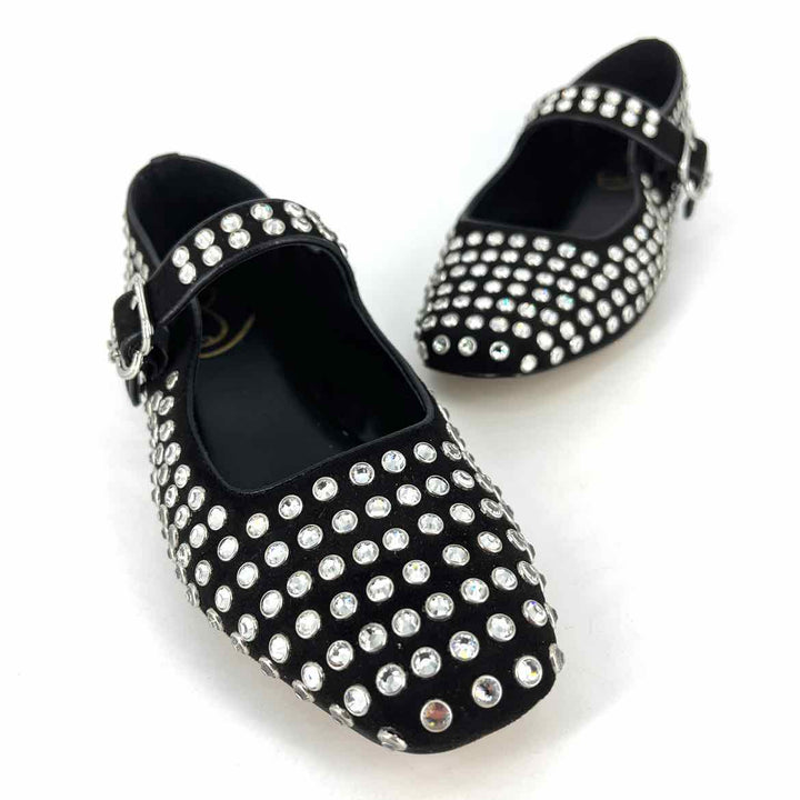 Shoe Size 8 Sam Edeleman Black Suede Flats