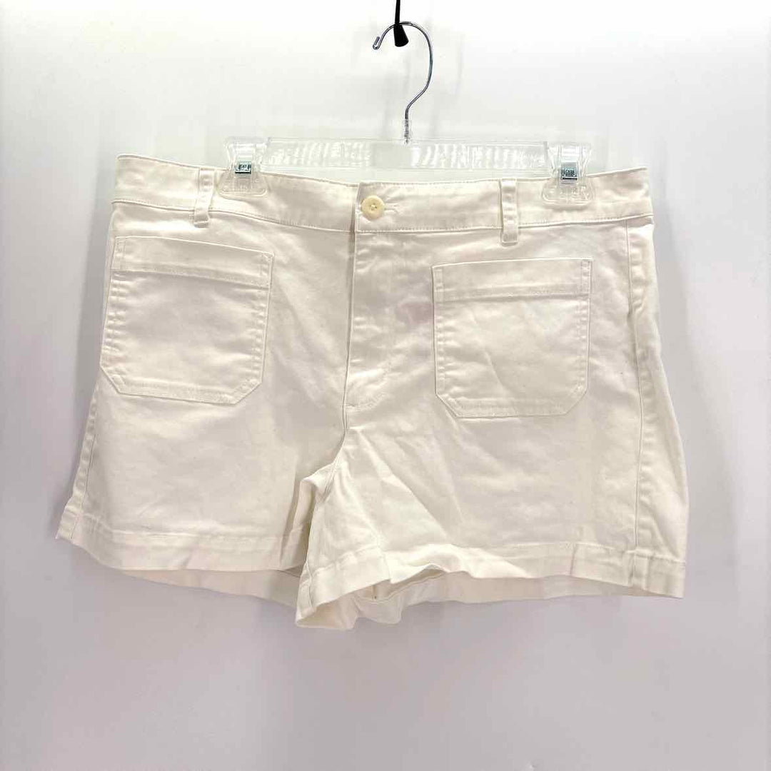 Size 12 J Crew White Shorts