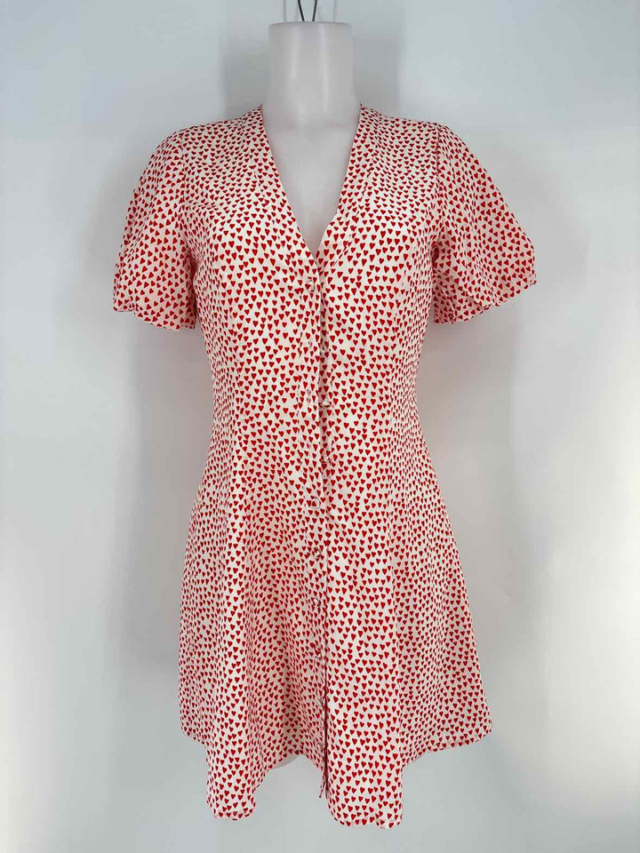 Size 2 MILLY White Print Dress