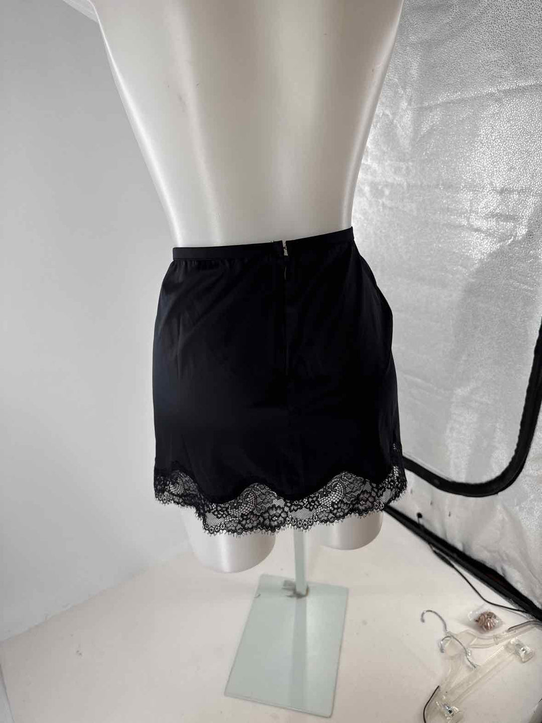 Size 1X Black Lace Slip