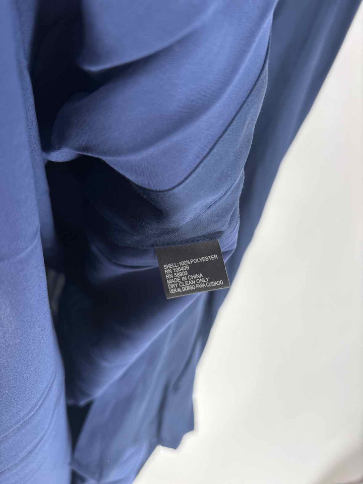 Size L CREMIEUX Navy Sateen Dress