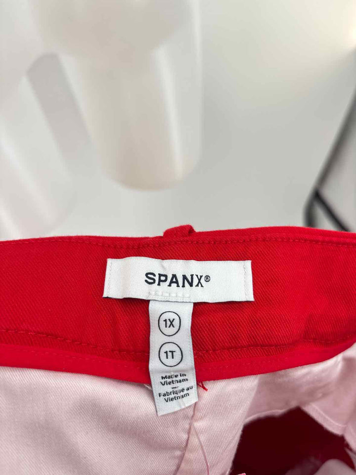 Size 1X SPANX Red Capri