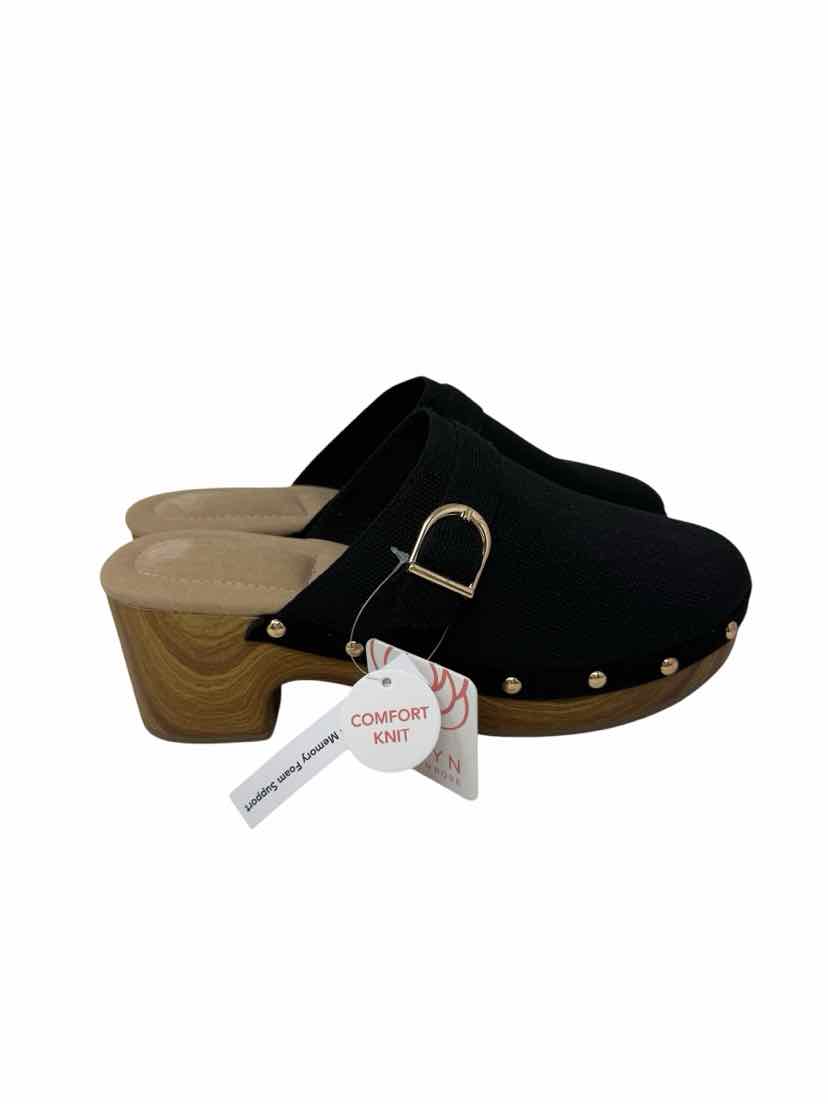 Shoe Size 9.5 TARYN ROSE Black Mules
