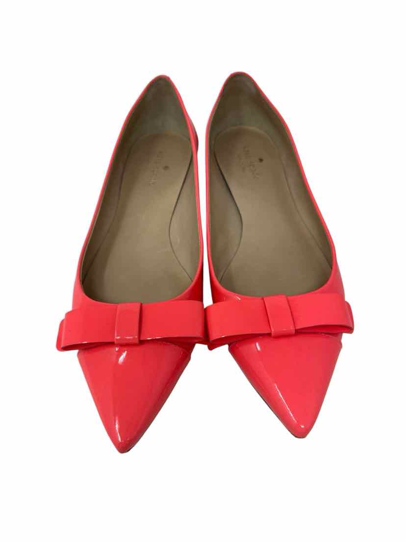 Shoe Size 9 Kate Spade Orange PATENT Flats
