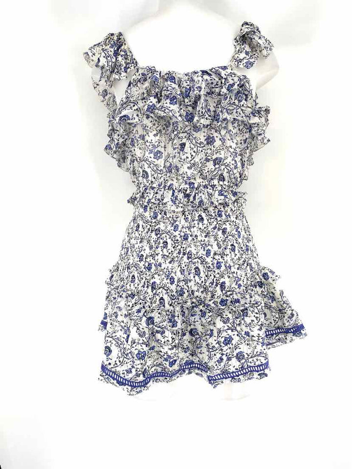 Size S Blue Print 2 PC Dress
