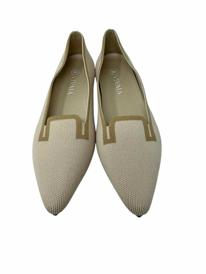 Shoe Size 41 VIVAIA Ivory Flats
