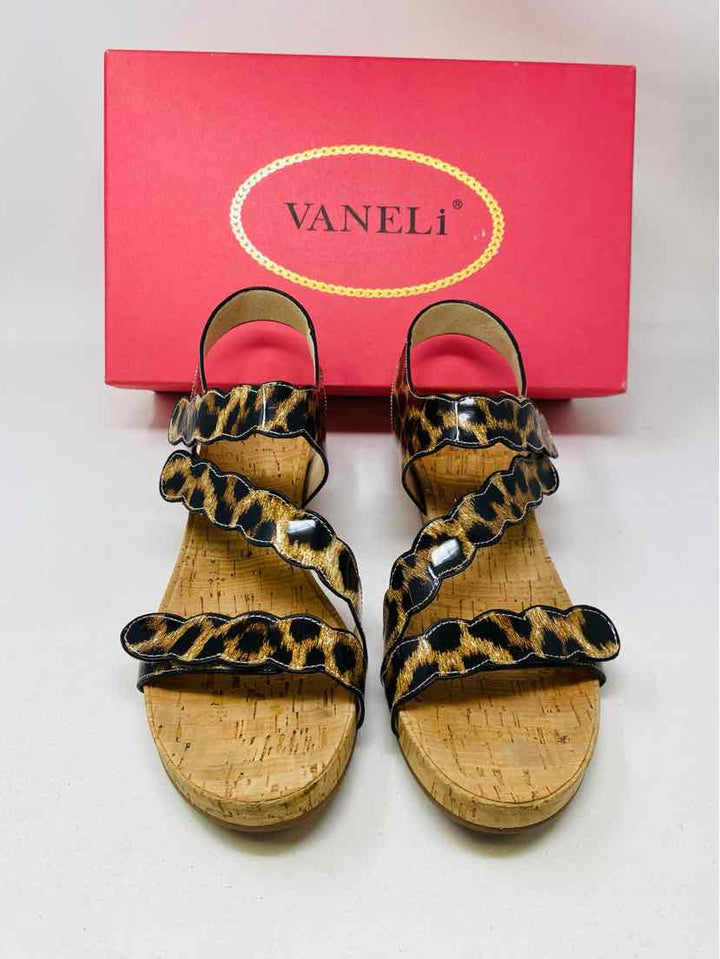 Shoe Size 10 VAN ELI Brown Sandals