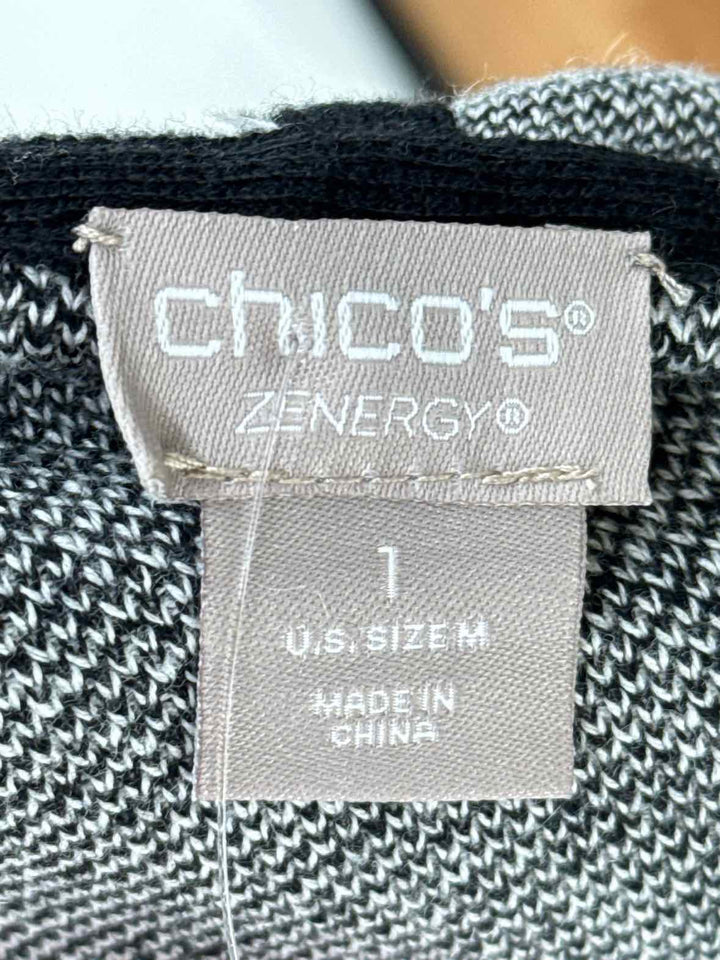 Size M Chico's Black/White Sweater