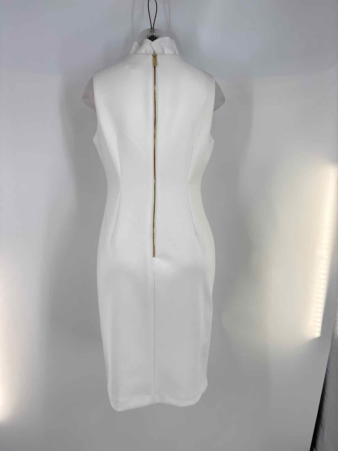 Size 12 Calvin Klein White Dress