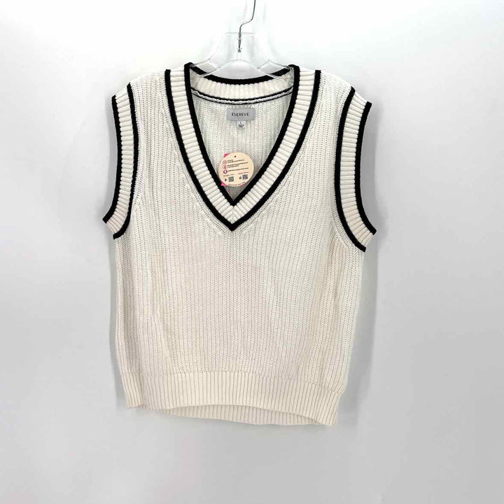 Size L EVEREVE White Knit Vest