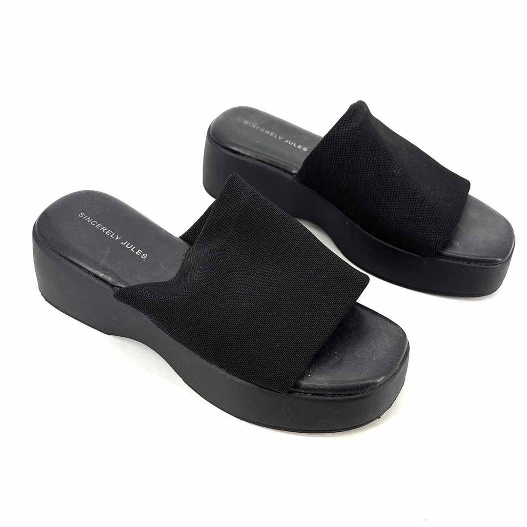 Shoe Size 8.5 SINCERELY JULES Black Sandals