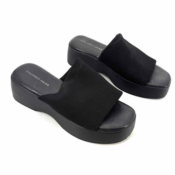 Shoe Size 8.5 SINCERELY JULES Black Sandals
