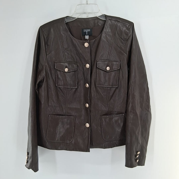 Size XL TAHARI Brown Jacket