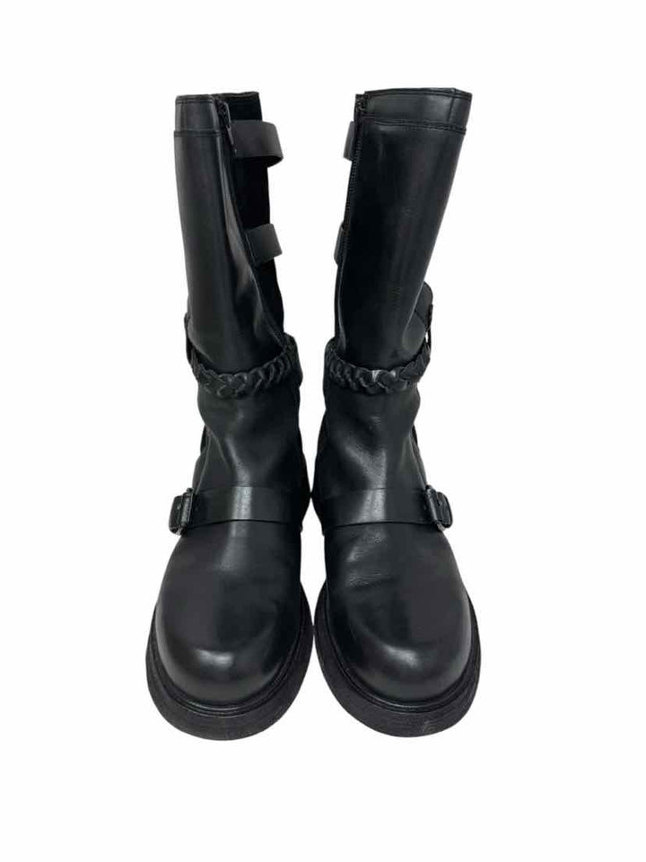 Shoe Size 8 FREE PEOPLE Black Leather Boots