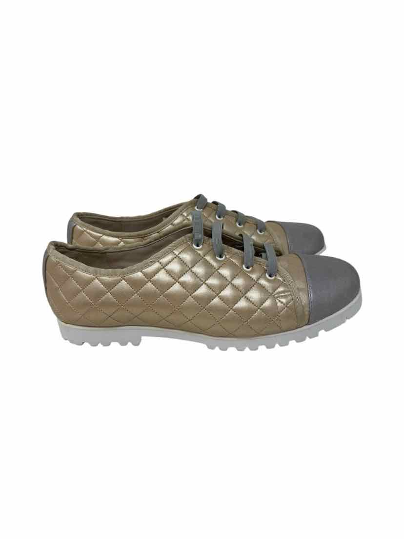 Shoe Size 7.5 Gold Sneakers