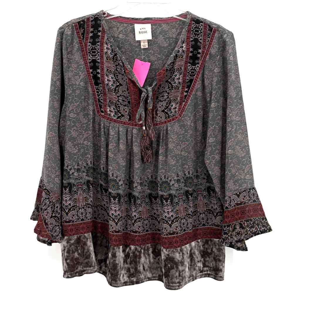 Size L KNOX ROSE Multi-Color Shirt