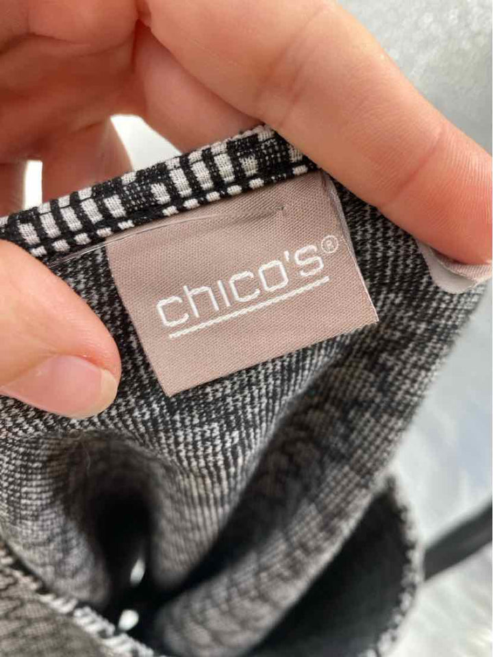 Size XL Chico's Black/White Shirt