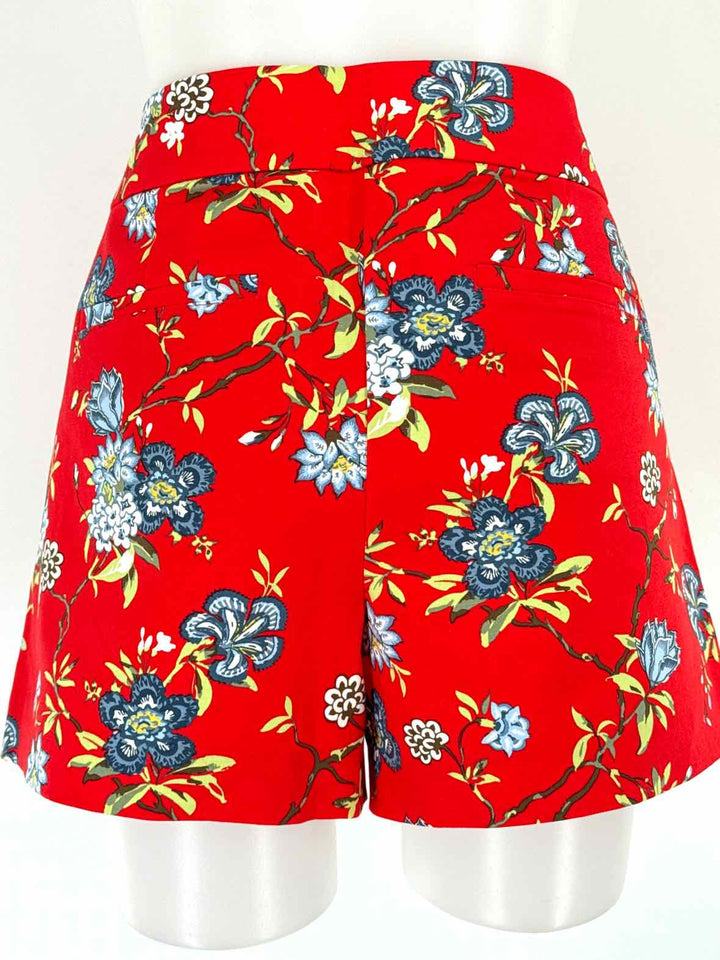 Size 10 LOFT Red Print Shorts