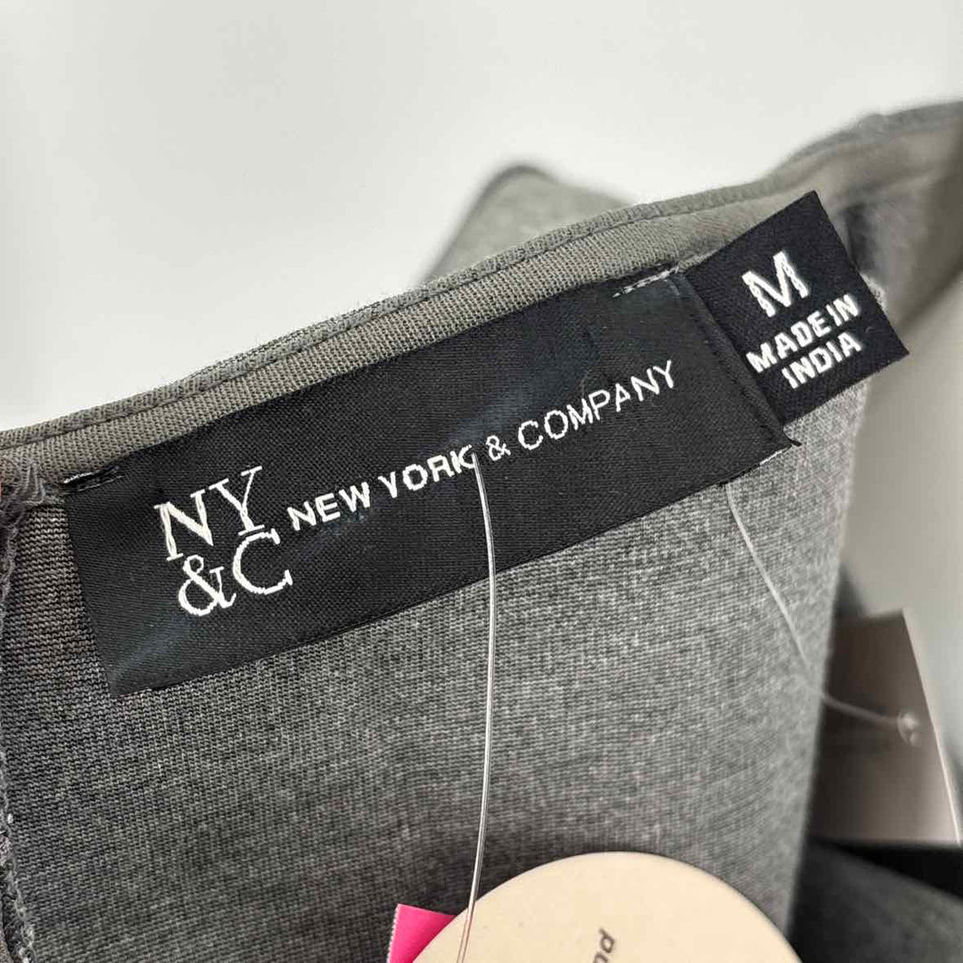 Size M NY & CO Gray Knit Dress