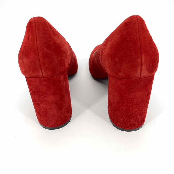 Shoe Size 5 Cole Haan Red Suede Pumps