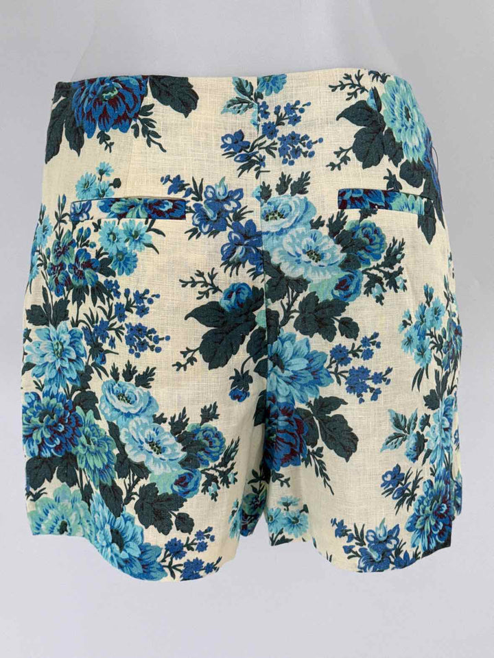 Size 6 TUCKERNUCK Blue Print Shorts