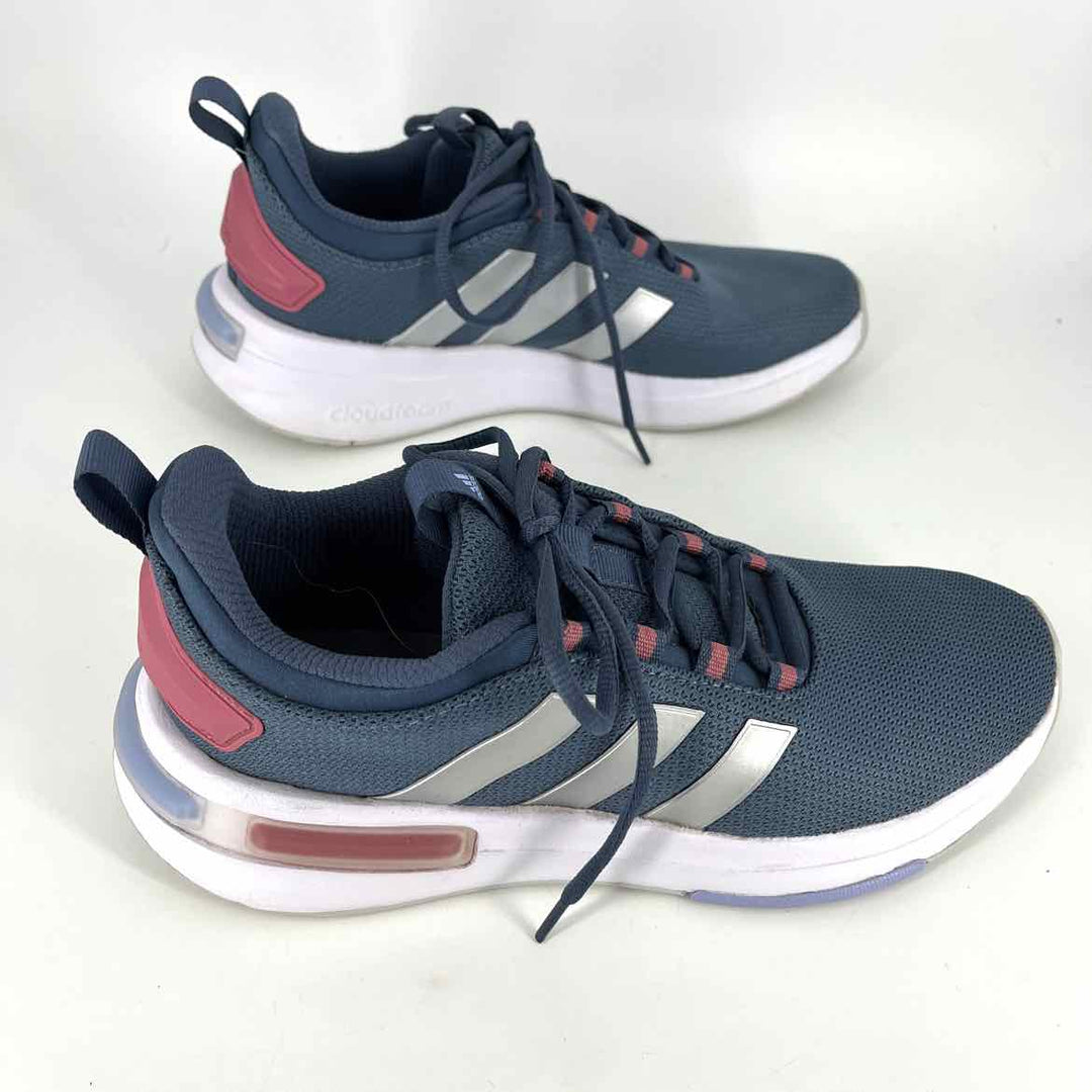 Shoe Size 9 Adidas Blue Knit Sneakers