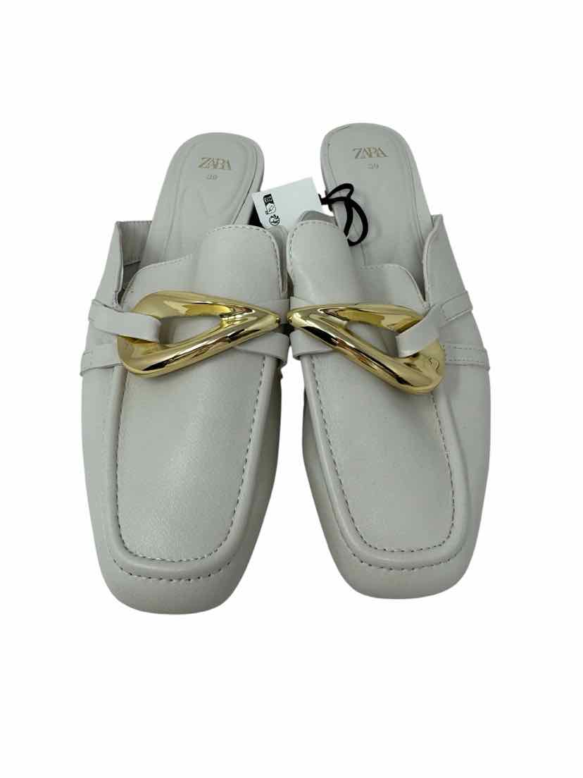 Shoe Size 39 ZARA Cream Mules