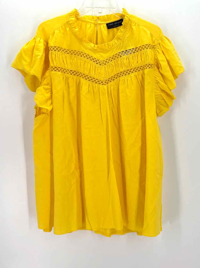 Size 24 LANE BRYANT Yellow Shirt