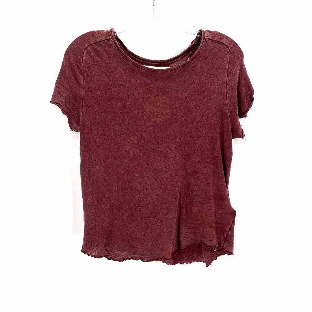 Size L WE THE FREE Burgundy Shirt