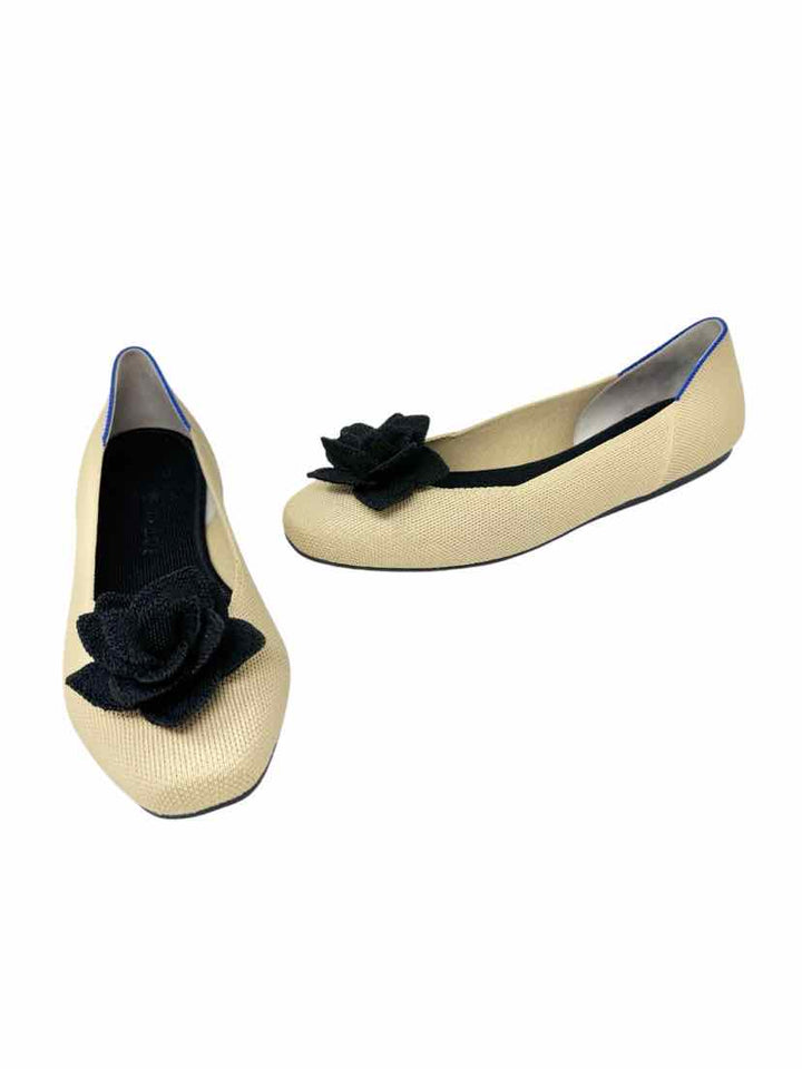 Shoe Size 9.5 ROTHY'S Tan Knit Flats