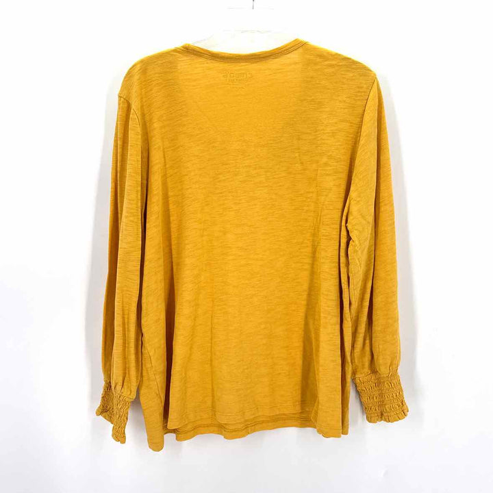 Size XL Chico's Mustard Cotton Modal Shirt