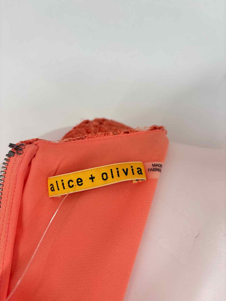 Size 10 Alice + Olivia Black Lace Dress