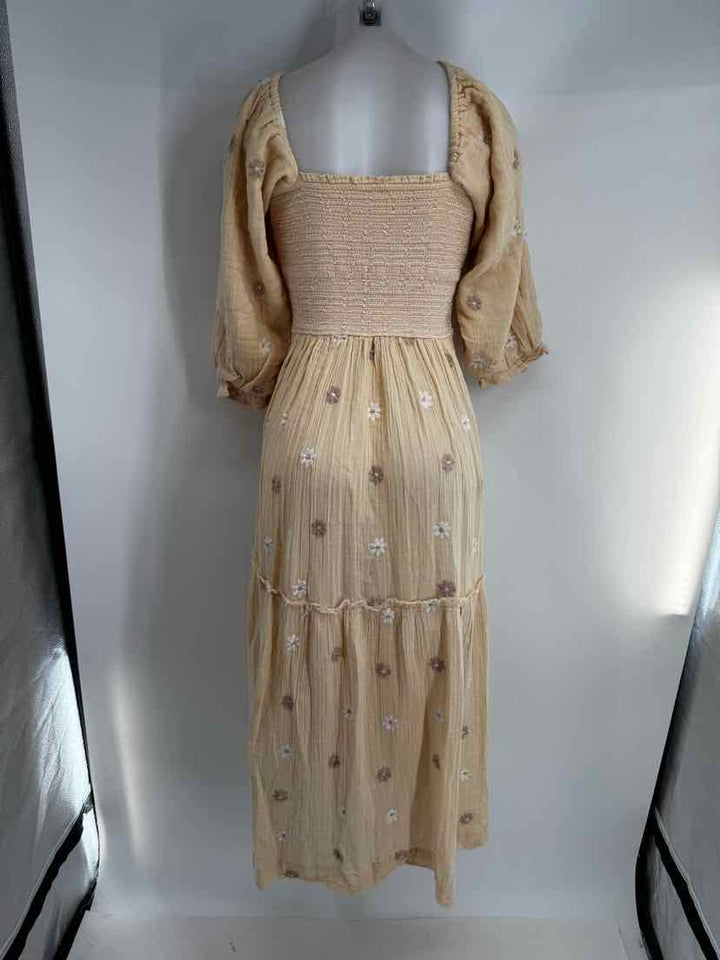 Size M FREE PEOPLE Yellow Dress