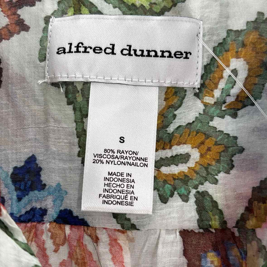 Size S ALFRED DUNNER White Print Shirt