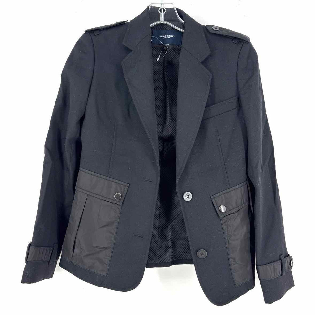 Size 4 Burberry Black Luxury - Blazer