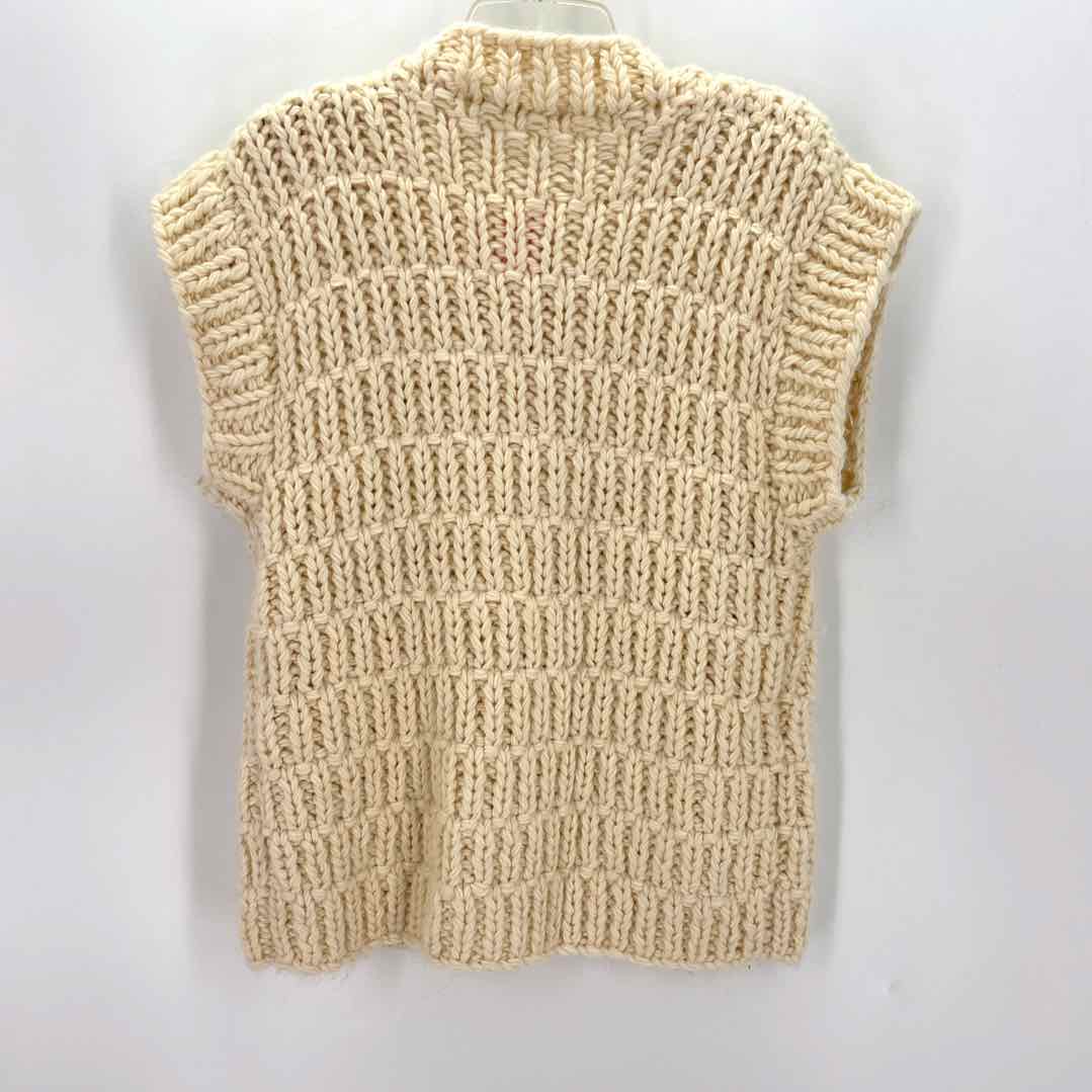 Size M ENGLISH FACTORY Cream Knit Sweater