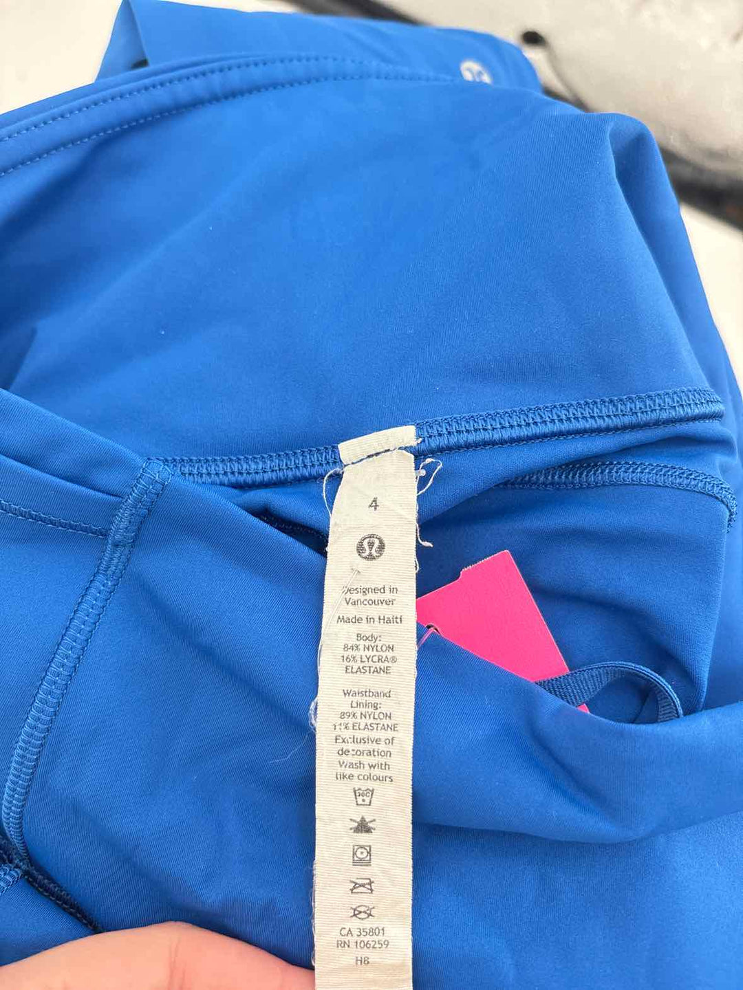 Size 4 Lululemon Blue Leggings