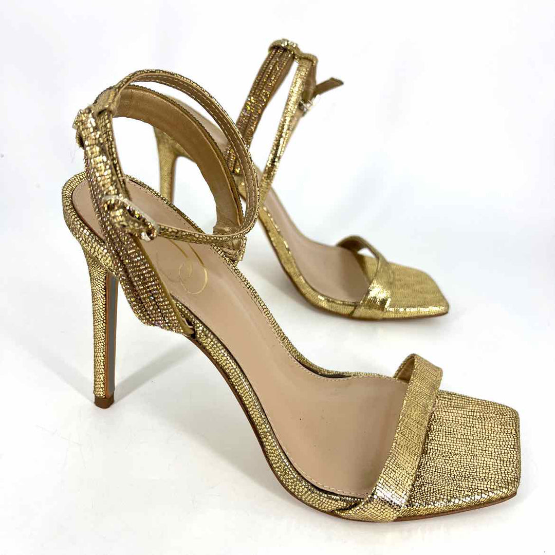 Shoe Size 7.5 Sam Edeleman Gold Sandals