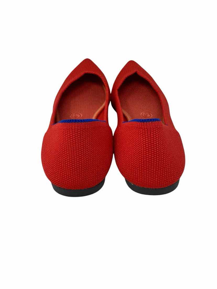 Shoe Size 7.5 ROTHY'S Orange Knit Flats
