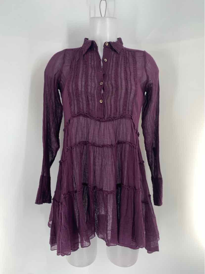 Size XS FREE PEOPLE Purple Dress