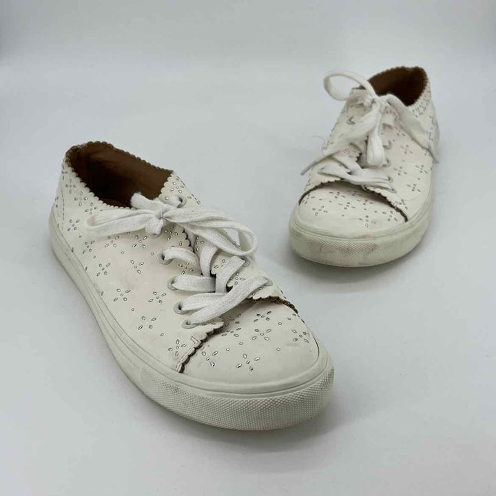 Shoe Size 10 LOFT White Faux Leather Sneakers