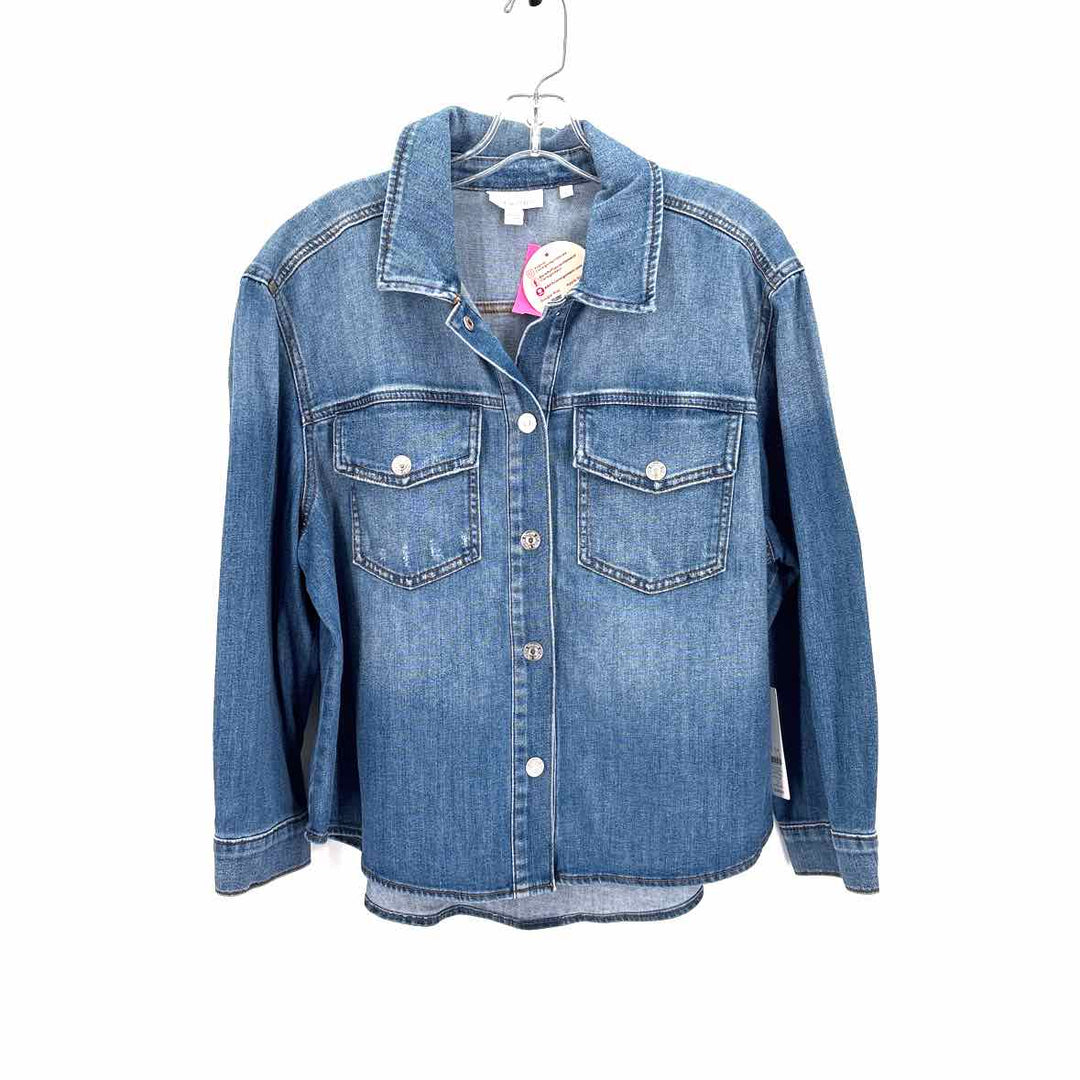 Size XL Chico's Blue Denim Jacket