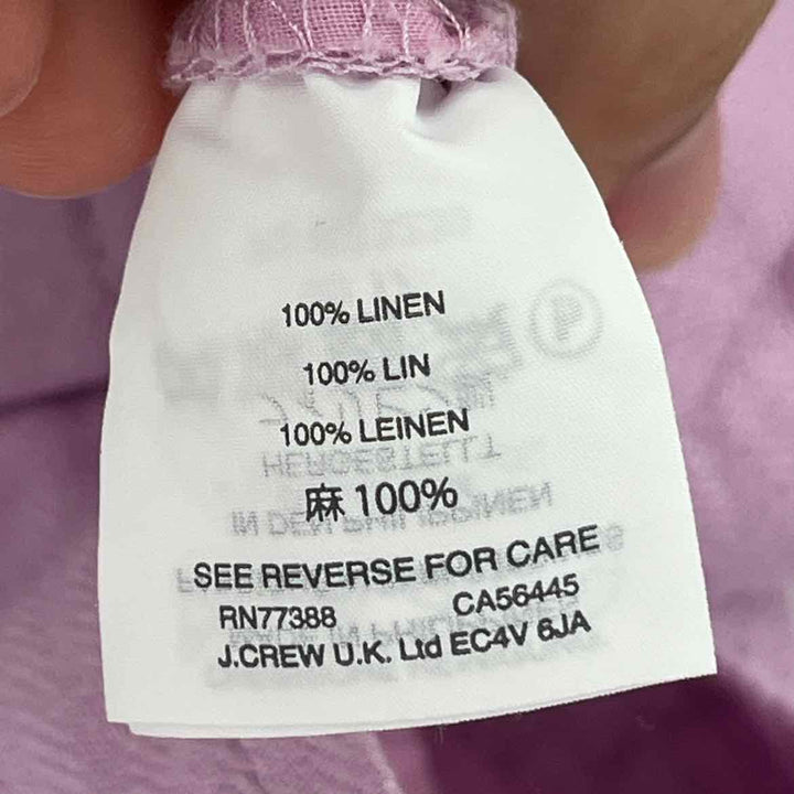 Size 12 J Crew Lavender Linen Shorts