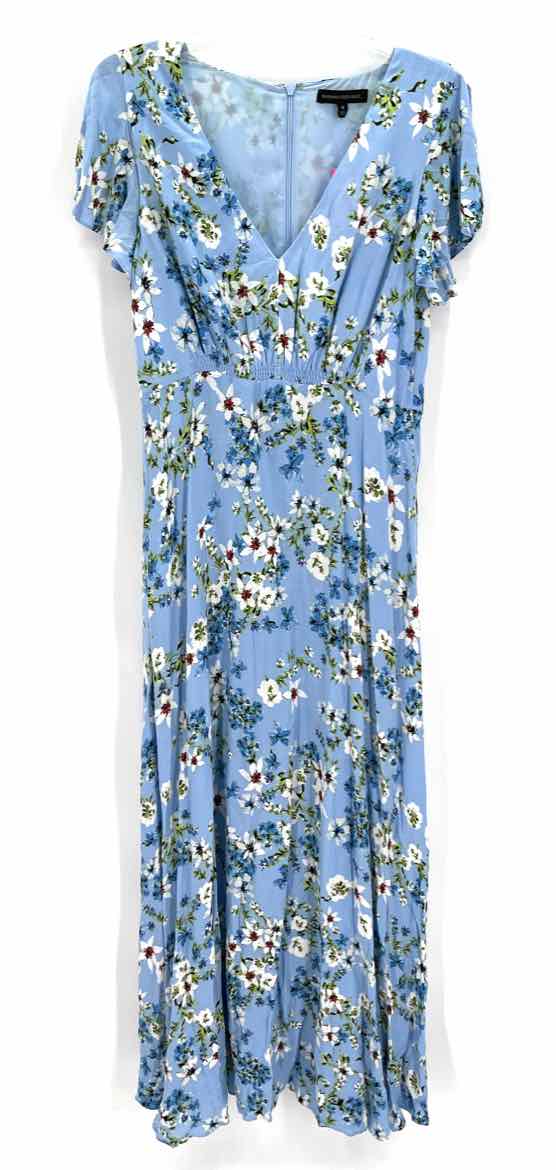 Size 8 Banana Republic Blue Print Dress