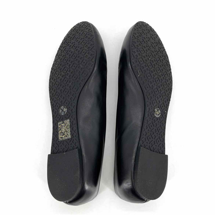 Shoe Size 8 Tory Burch Black Leather Flats
