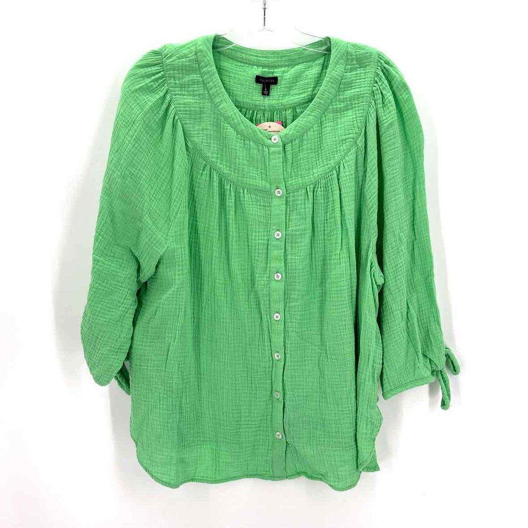 Size XL Talbots Green Shirt