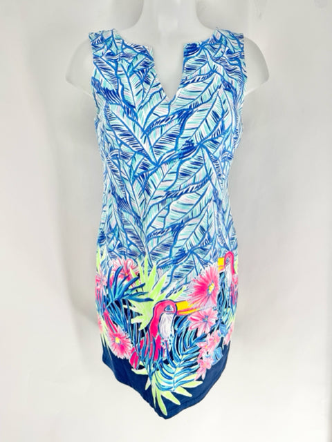 Size S Lilly Pulitzer Blue Cotton Dress